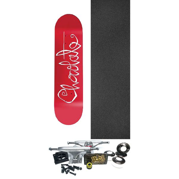 Chocolate Skateboards Stevie Perez OG Script Skateboard Deck - 8.4" x 32" - Complete Skateboard Bundle